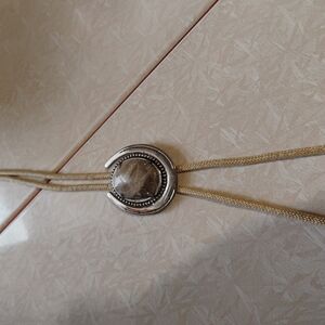 Gold and Silver Pendant Necklace